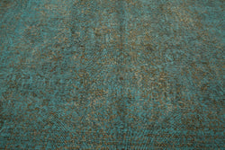 Collection of 7' 7'' x 10' 6'' Turquoise Hand-Knotted Large Area Rug in a gallery layout