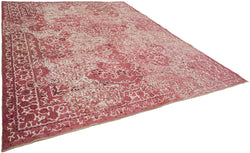 Collection of 9' 5'' x 11' 10'' Pink Handmade Large Area Rug in a gallery layout