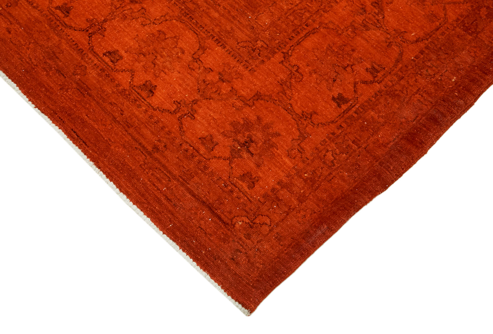 Collection of 9' x 12' 2'' Orange Handmade Large Area Rug in a gallery layout