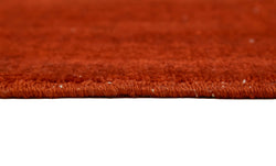 Collection of 9' x 12' 2'' Orange Handmade Large Area Rug in a gallery layout