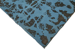 Collection of 8' 11'' x 12' 2'' Blue Handmade Large Area Rug in a gallery layout