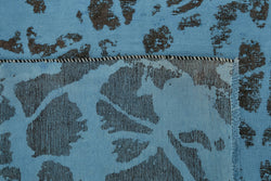 Collection of 8' 11'' x 12' 2'' Blue Handmade Large Area Rug in a gallery layout