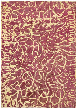 Collection of 9' 2'' x 12' 10'' Pink Handmade Large Area Rug in a gallery layout