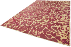 Collection of 9' 2'' x 12' 10'' Pink Handmade Large Area Rug in a gallery layout