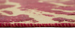 Collection of 9' 2'' x 12' 10'' Pink Handmade Large Area Rug in a gallery layout