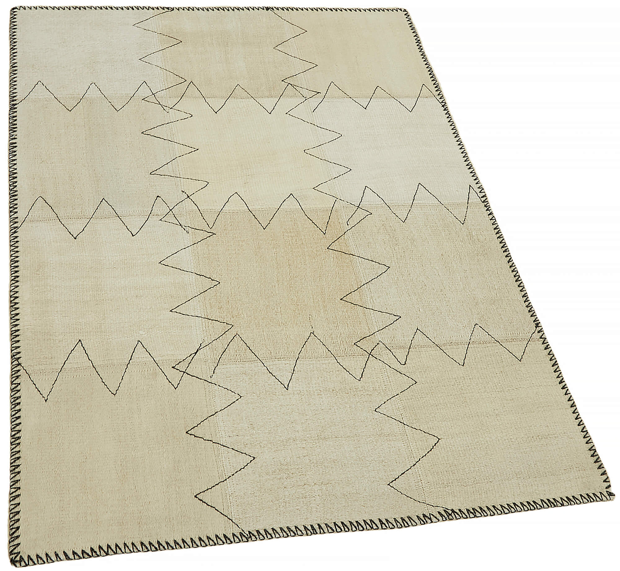 Collection of 3' 1'' x 4' 2'' Turkish Hemp Kilim Rug in a gallery layout