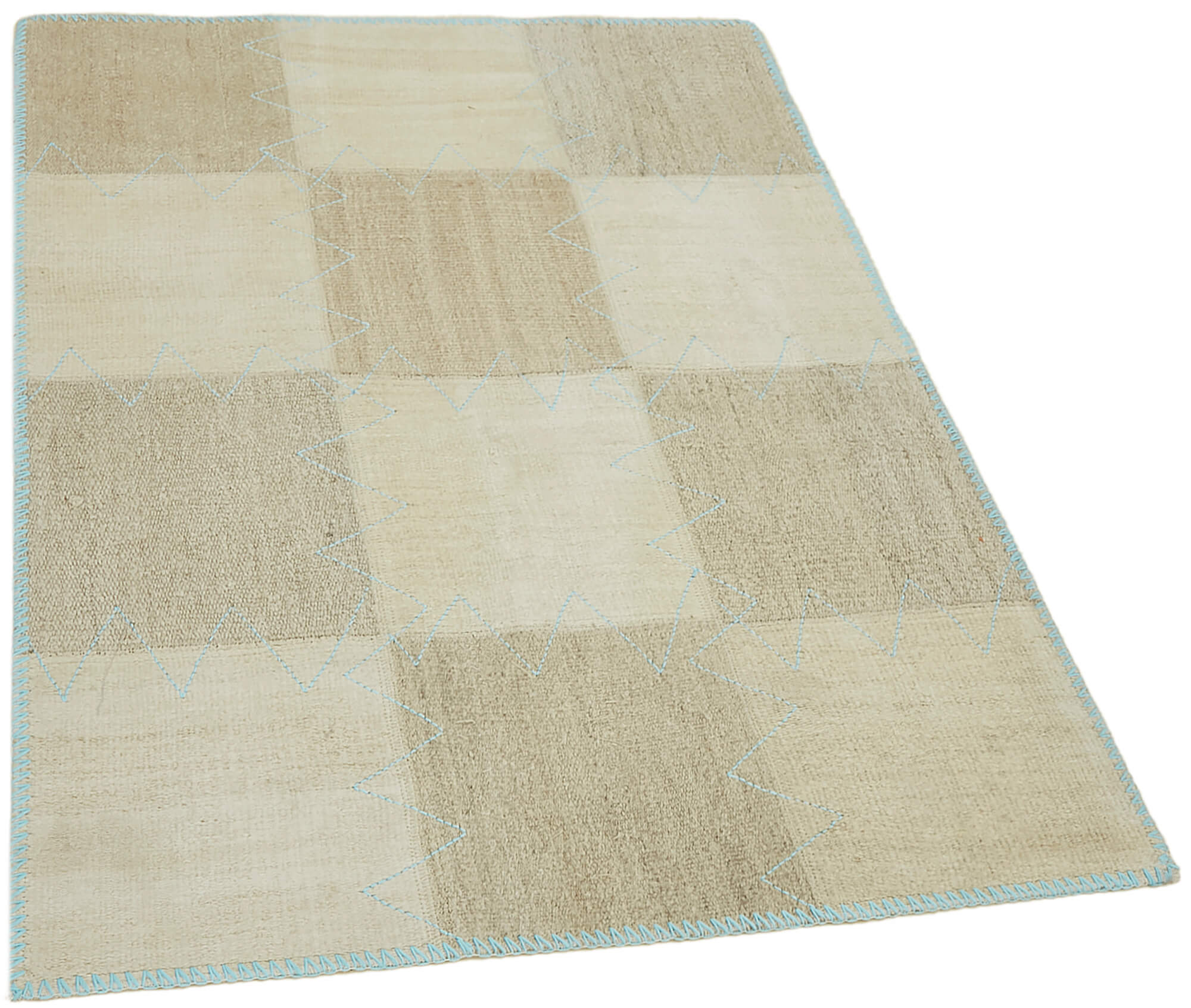 Collection of 3' 1'' x 4' 2'' Turkish Hemp Kilim Rug in a gallery layout