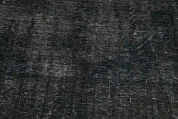 Collection of 9' 1'' x 9' 3'' Black Hand-Knotted Persian Rug in a gallery layout