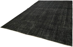 Collection of 8' 8'' x 12' 4'' Black Hand-Knotted Persian Rug in a gallery layout