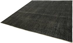 Collection of 9' 2'' x 9' 6'' Black Hand-Knotted Persian Rug in a gallery layout