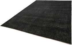 Collection of 9' 2'' x 12' 4'' Black Hand-Knotted Persian Rug in a gallery layout