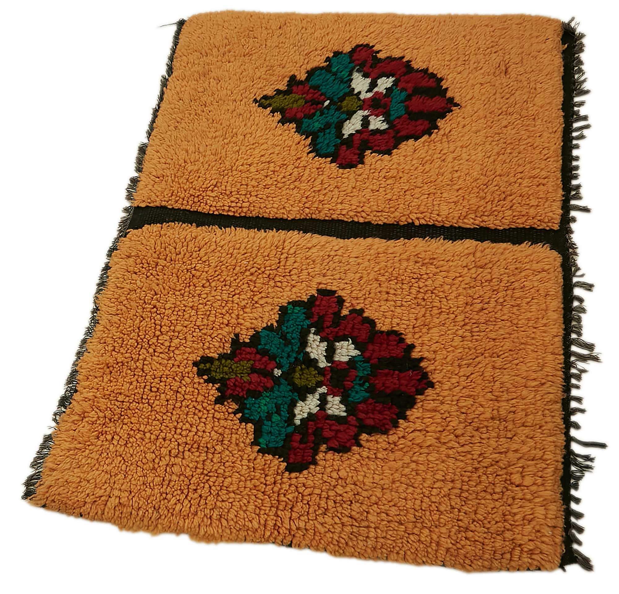 Collection of 3' 1'' x 3' 5'' Vintage Tulu Rug in a gallery layout