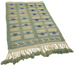 Collection of 3' 5'' x 4' 10'' Vintage Tulu Rug in a gallery layout