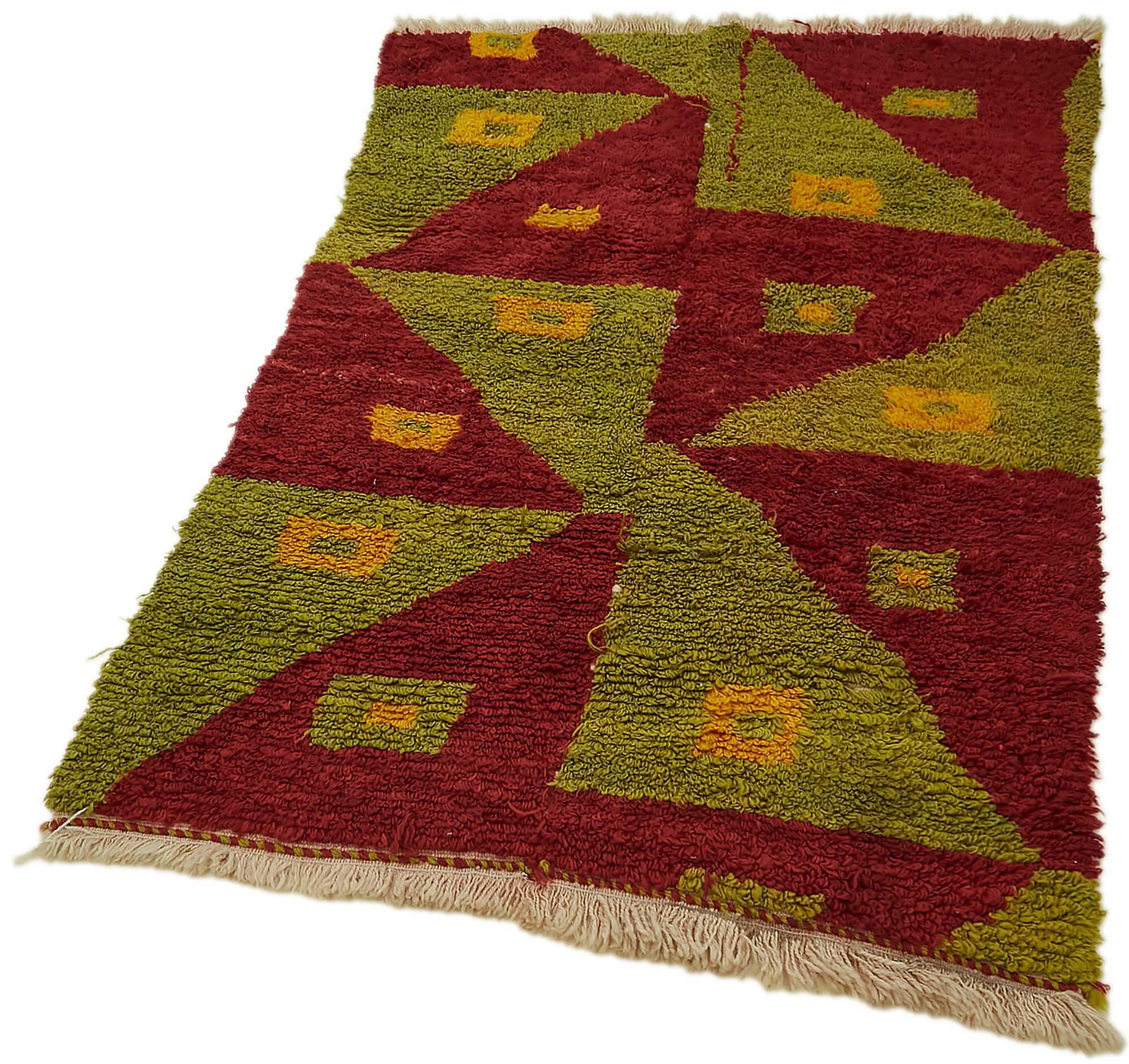 Collection of 3' 2'' x 5' Vintage Tulu Rug in a gallery layout