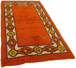 Collection of 3' 10'' x 6' 11'' Vintage Tulu Rug in a gallery layout