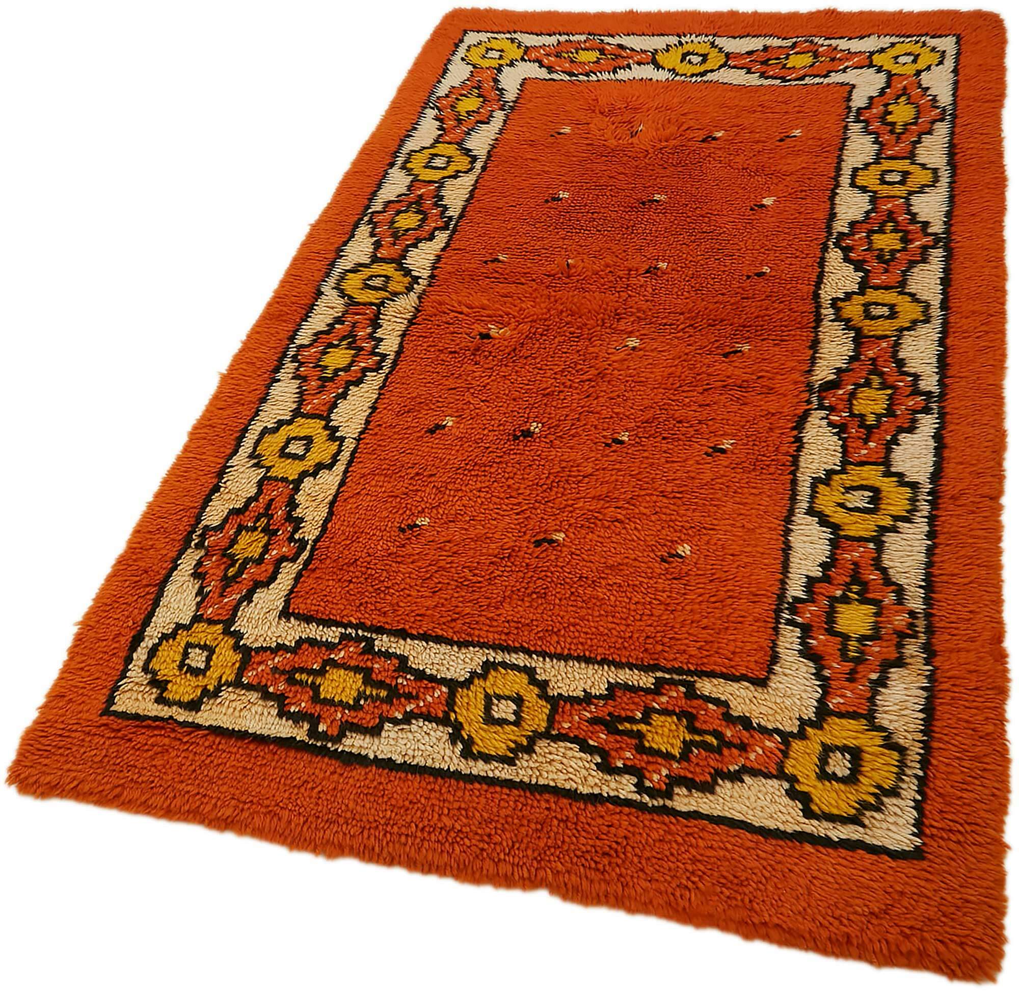 Collection of 3' 10'' x 6' 11'' Vintage Tulu Rug in a gallery layout