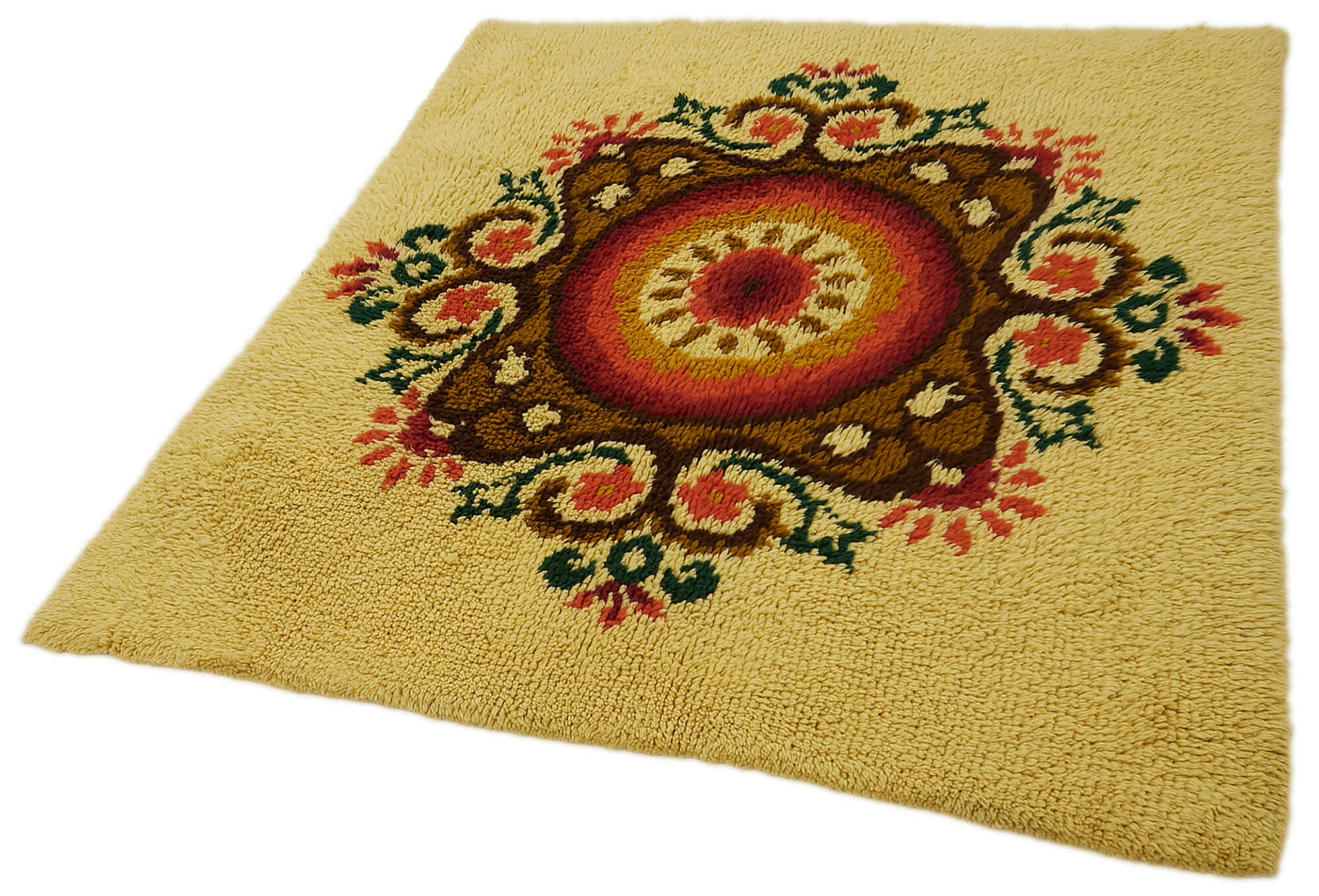 Collection of 4' 9'' x 5' 2'' Vintage Tulu Rug in a gallery layout