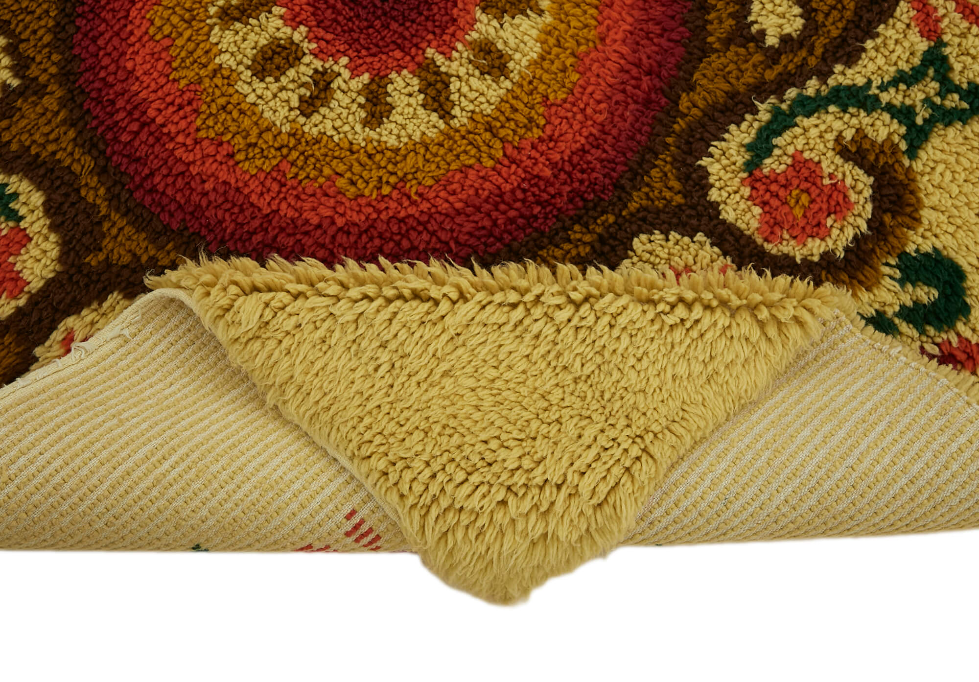 Collection of 4' 9'' x 5' 2'' Vintage Tulu Rug in a gallery layout