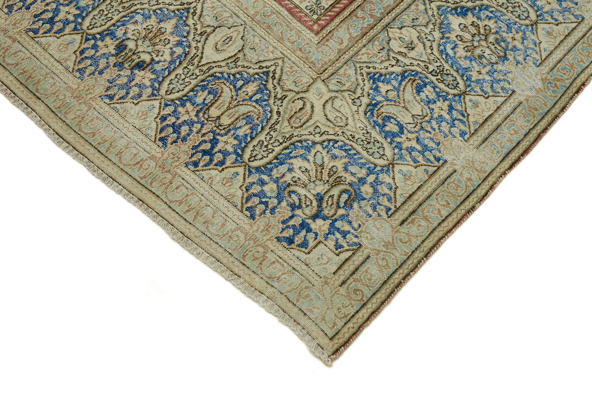 Collection of 8' 11'' x 11' 9'' Persian Vintage Hand-Knotted Rug in a gallery layout