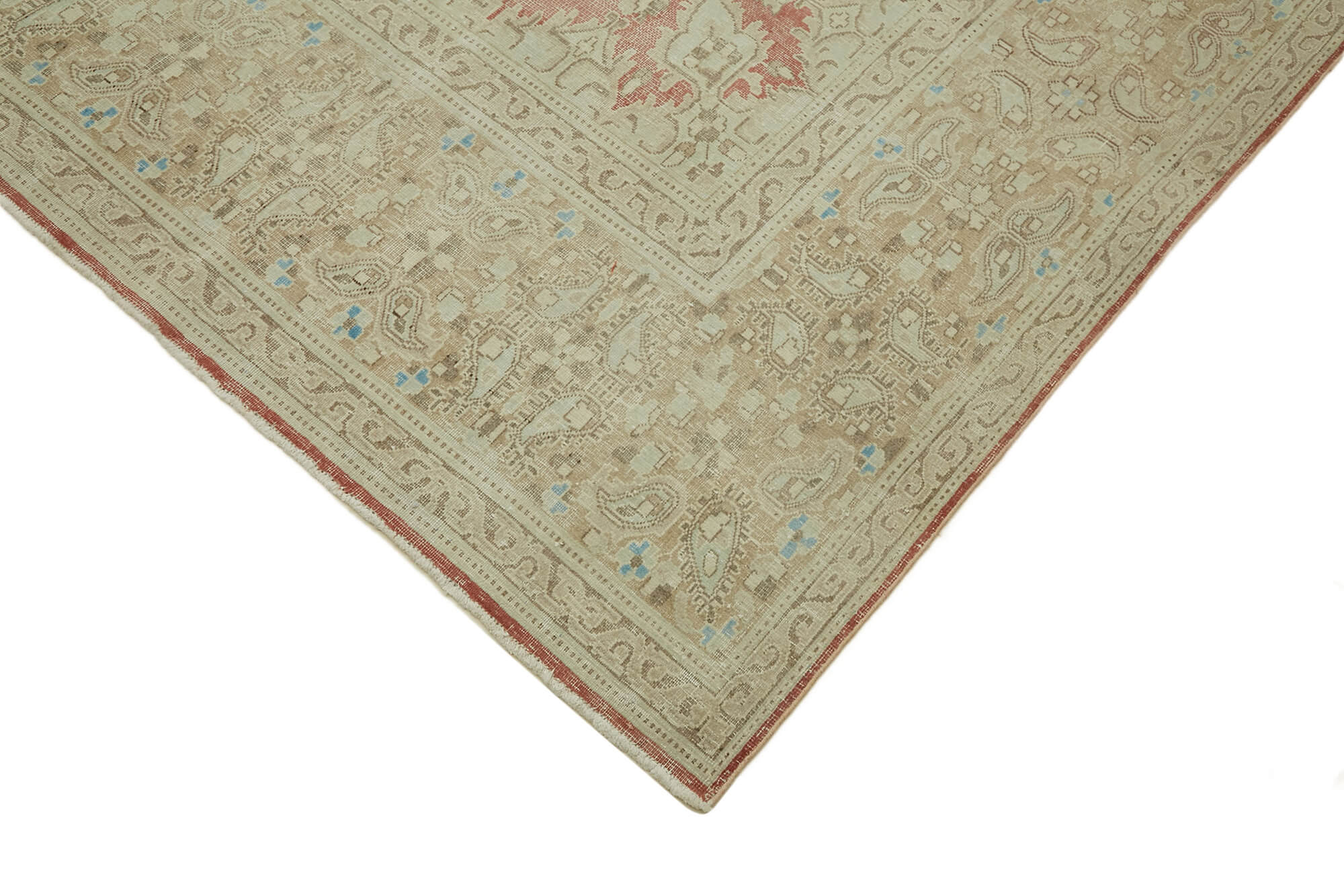 Collection of 9' 7'' x 13' 3'' Persian Vintage Hand-Knotted Rug in a gallery layout