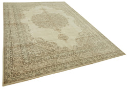 Collection of 8' 7'' x 11' 10'' Persian Vintage Hand-Knotted Rug in a gallery layout