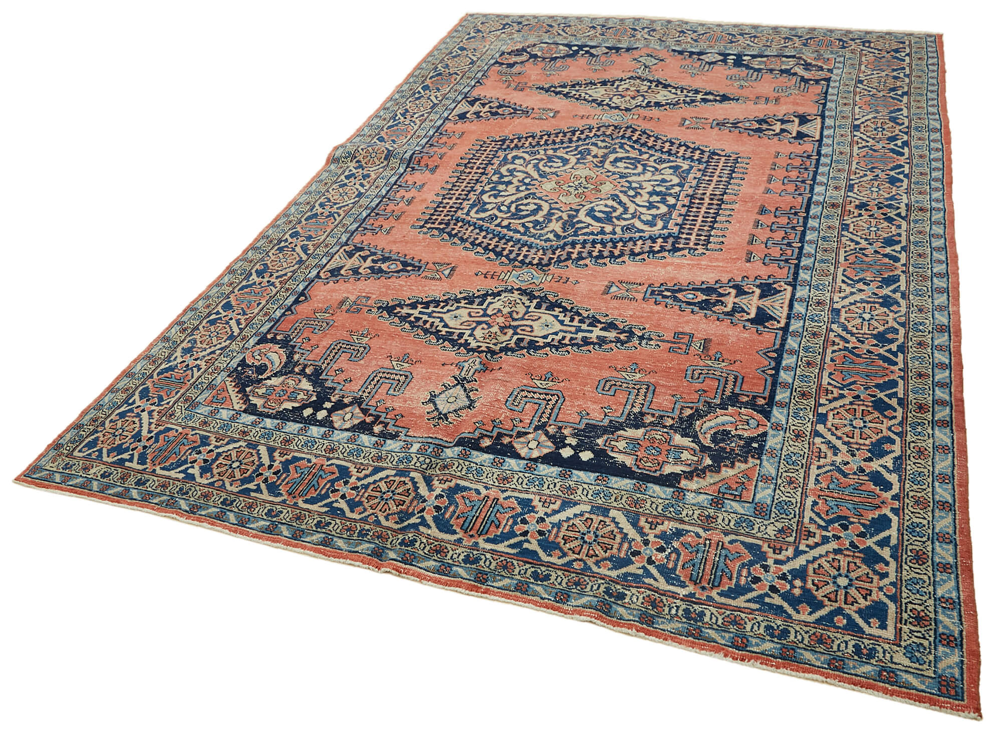 Collection of 7' 10'' x 11' 10'' Persian Vintage Hand-Knotted Rug in a gallery layout