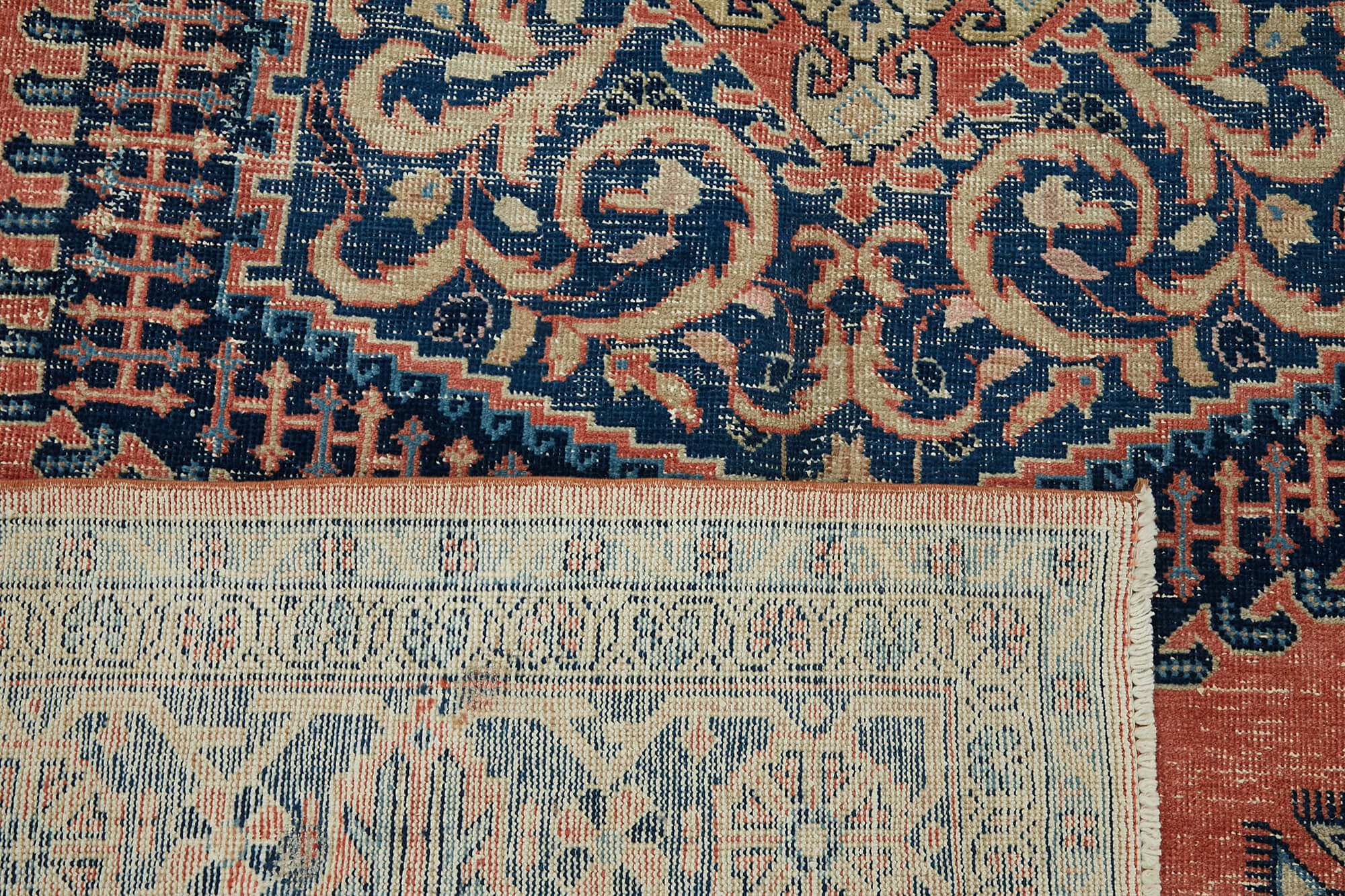 Collection of 7' 10'' x 11' 10'' Persian Vintage Hand-Knotted Rug in a gallery layout