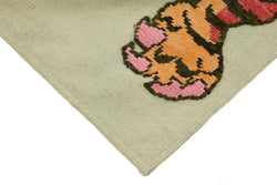 Collection of 4' 8'' x 7' 5'' Handmade Tiger Rug in a gallery layout