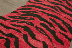 Collection of 9' 3'' x 12' 3'' Handmade Tiger Rug in a gallery layout