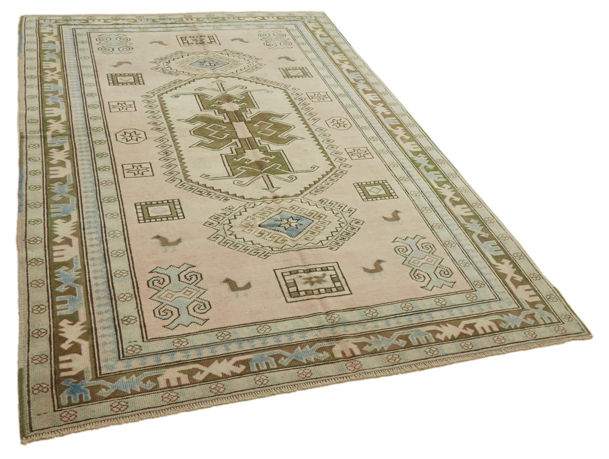 Collection of 5' 9'' x 8' 6'' Handmade Anatolian Rug in a gallery layout