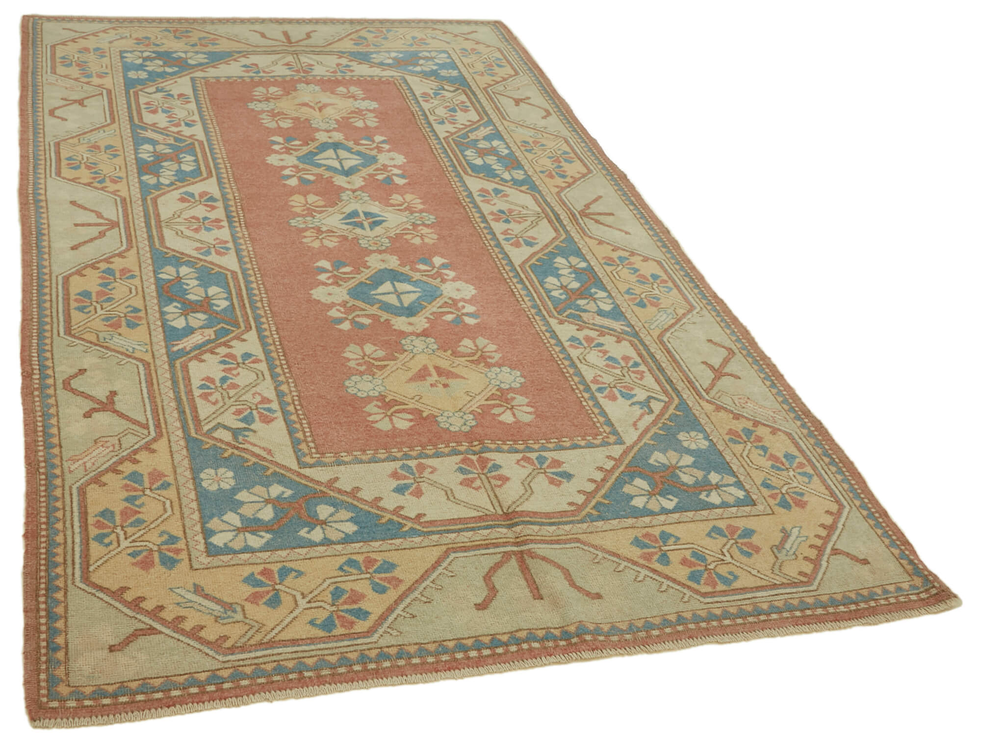 Collection of 5' 2'' x 8' 3'' Handmade Anatolian Rug in a gallery layout