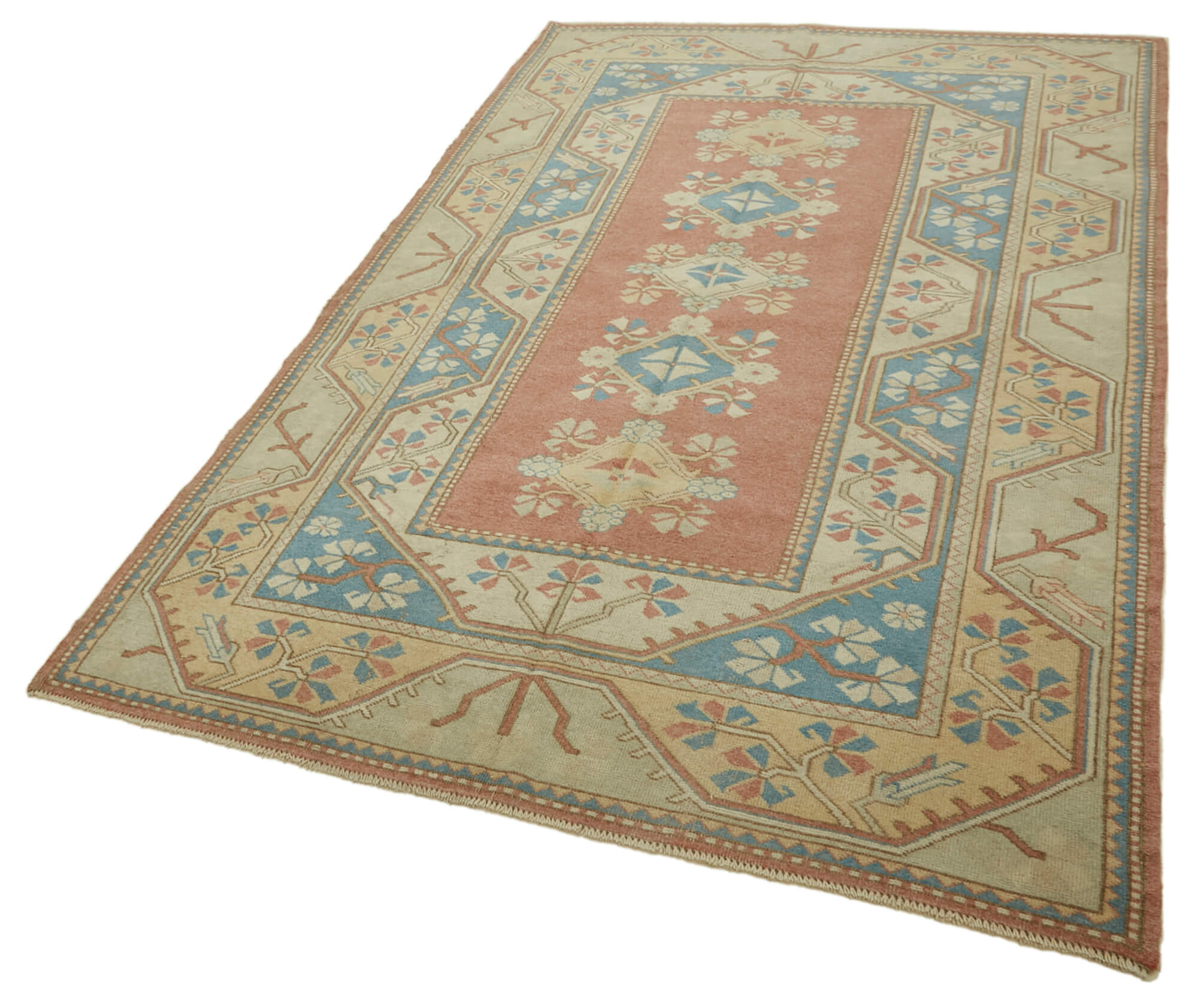 Collection of 5' 2'' x 8' 3'' Handmade Anatolian Rug in a gallery layout