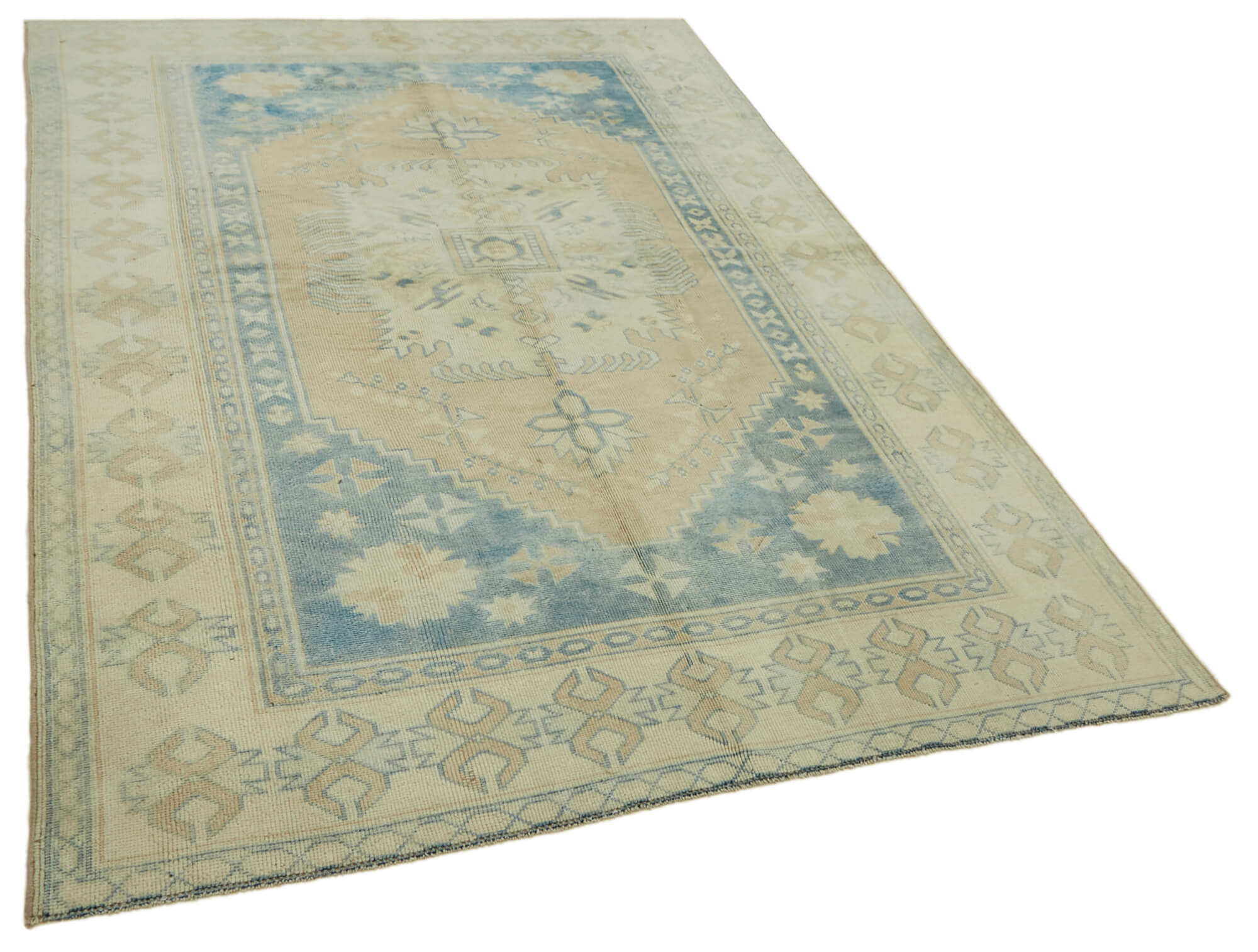 Collection of 5' 8'' x 8' 5'' Handmade Anatolian Rug in a gallery layout