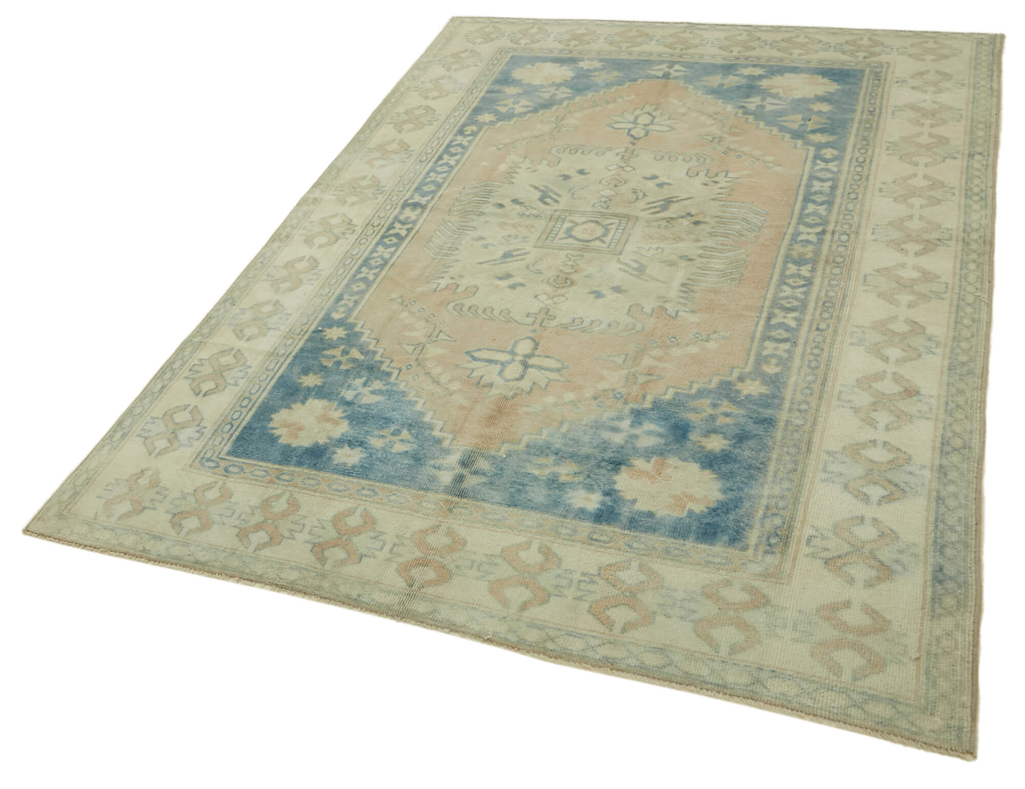 Collection of 5' 8'' x 8' 5'' Handmade Anatolian Rug in a gallery layout