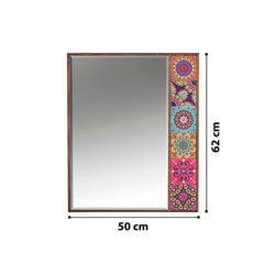 Collection of Rice Handmade Unique Tile Floor Mirror for Living Room in a gallery layout